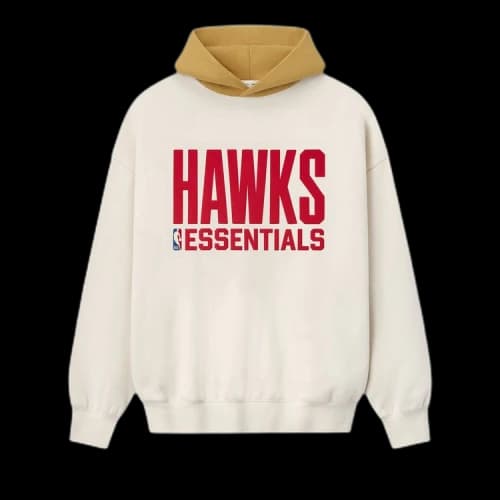 Fear of God Essentials Hawks Sport Hoodie Cream/Caramel Yellow