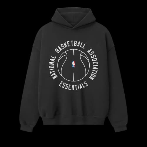 Fear of God Essentials NBA x Barkley Hendricks 90s Hoodie Faded Black