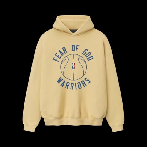 Fear of God Essentials Warriors x Barkley Hendricks 90s Hoodie Italian Straw