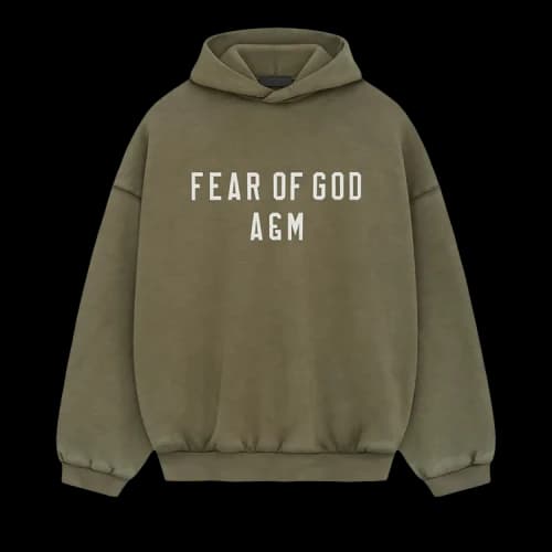 Fear of God Essentials Heavy Fleece Hoodie Military