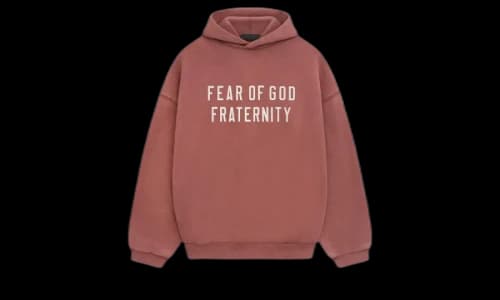 Fear of God Essentials Heavy Fleece Hoodie Crimson