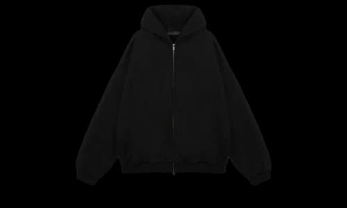 Fear of God Essentials Heavy Fleece Fullzip Hoodie Black