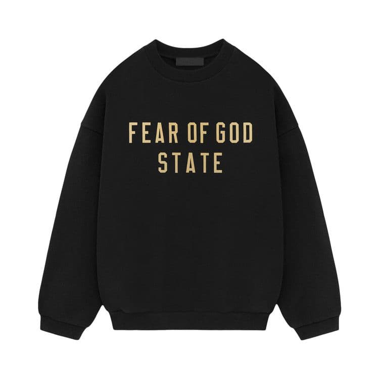 Fear of God Essentials Fleece Crewneck Black