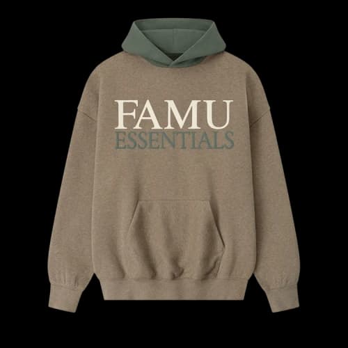 Fear of God Essentials FAMU Sport Hoodie Homestead Heather/Balsam Green