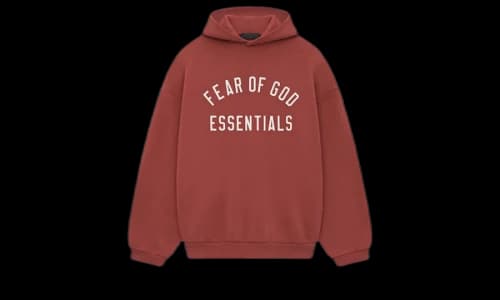 Fear of God Essentials Fleece Hoodie Crimson