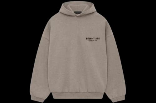Fear of God Essentials Fleece Hoodie (FW24) Heather Gray