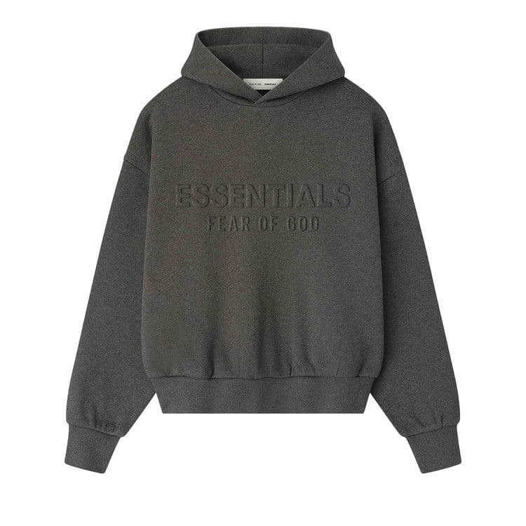 Fear of God Essentials Embossed Essentials Classic Hoodie Charcoal Heather
