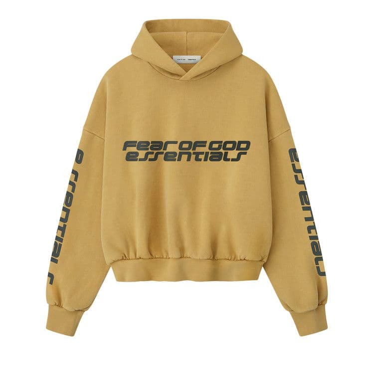 Fear of God Essentials Cropped Relaxed Hoodie Canyon