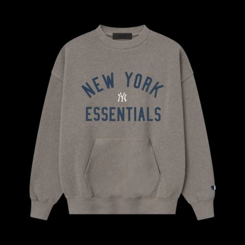 Fear of God Essentials Yankees Sport Crewneck Homestead Heather