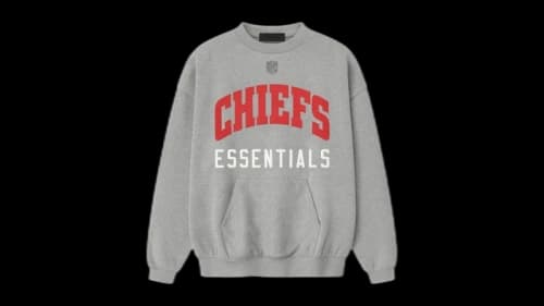 Fear of God Essentials Chiefs Sport Crewneck Concrete Heather