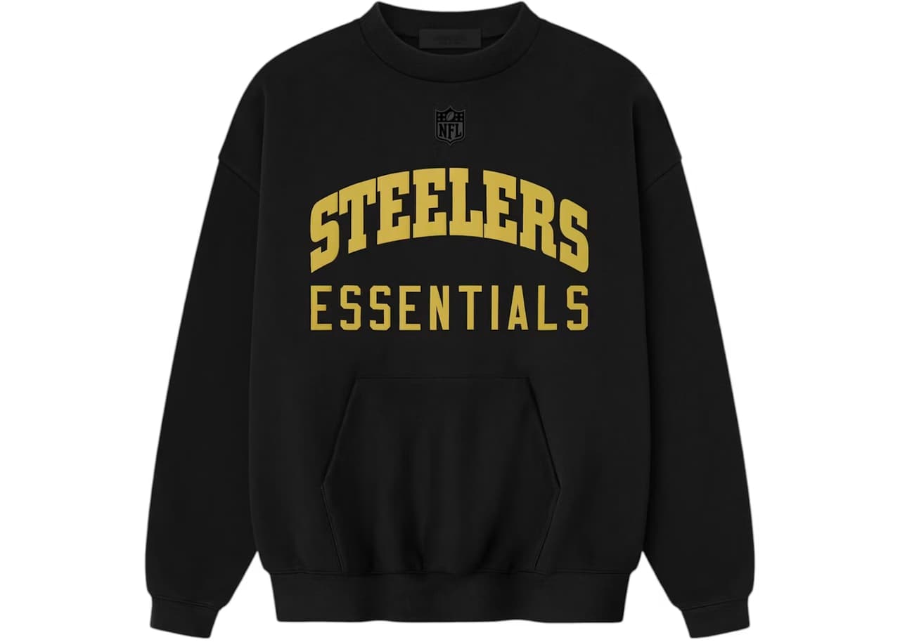 Fear of God Essentials Steelers Sport Crewneck Black