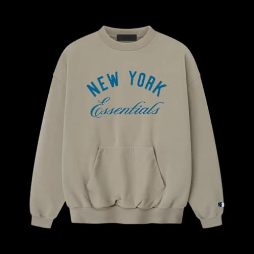 Fear of God Essentials Bears Sport Crewneck Concrete Heather/Canyon