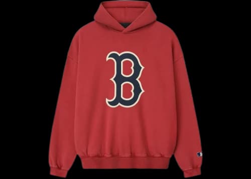 Fear of God Essentials Red Sox Sport Hoodie Red