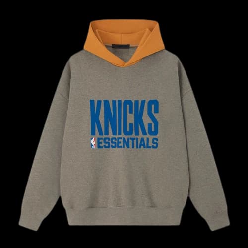 Fear of God Essentials Knicks Sport Hoodie Homestead Heather/Orange