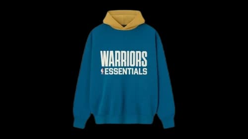 Fear of God Essentials Warriors Sport Hoodie Blue Sapphire/Canyon
