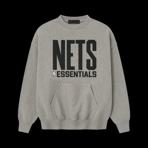 Fear of God Essentials Nets Sport Crewneck Warm Heather