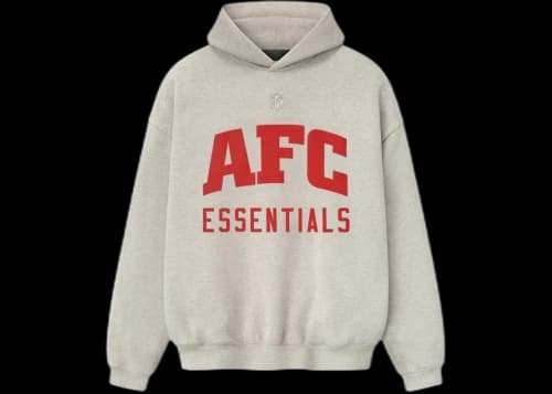 Fear of God Essentials American Sport Hoodie Heather Stone