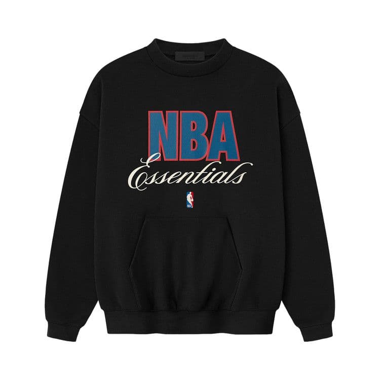 Fear of God Essentials NBA 90s Crewneck Sweatshirt Black