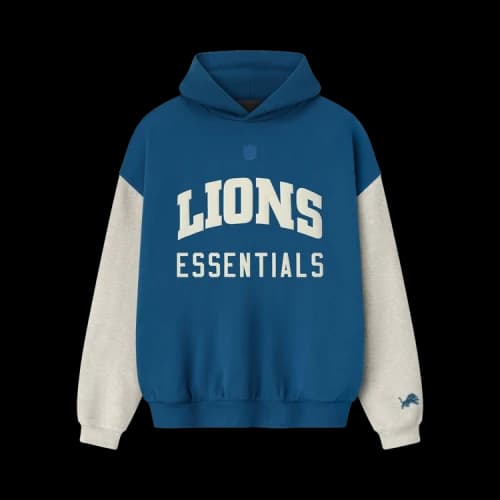 Fear of God Essentials Rams Sport Hoodie Blue SapphireConcrete Heather
