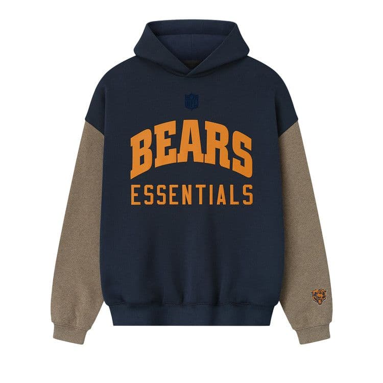 Fear of God Essentials Forty Niners Sport Hoodie Prairie Sand/Concrete Heather