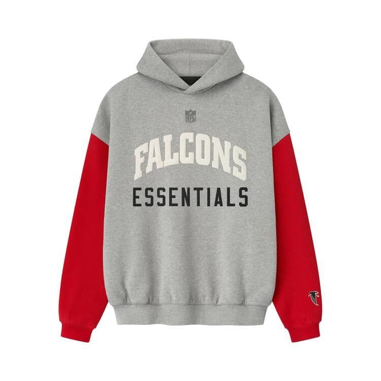 Fear of God Essentials Chiefs Sport Hoodie Red/Concrete Heather