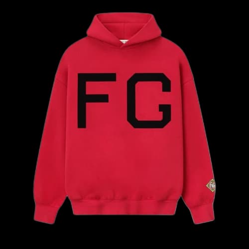 Fear of God Essentials FG Monarchs Hoodie Red