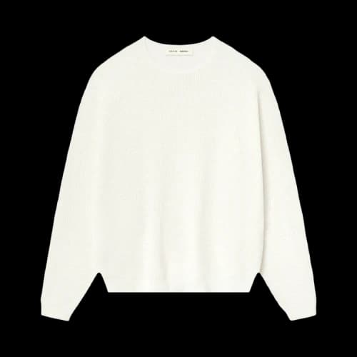 Fear of God Essentials Waffle Crewneck Sweater Cloud White