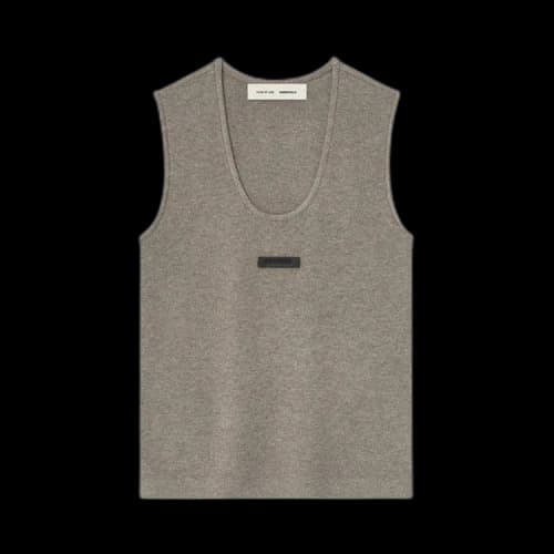 Fear of God Essentials Womens Soft Rib Knit Tank Homestead Heather