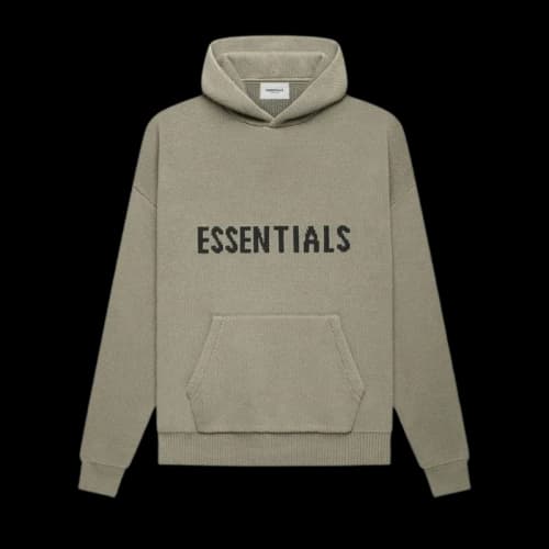 Fear of God Essentials Knit Pullover Hoodie Pistachio