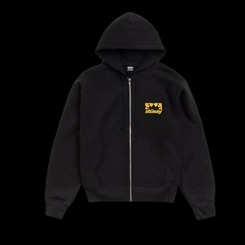 Stussy Box Crown Zip Hoodie Black