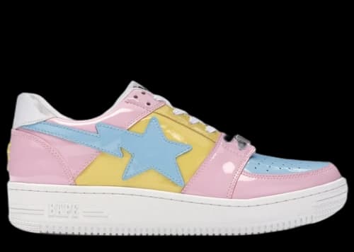 A Bathing Ape Bape Sta Low Tri-Color Pink (2018)