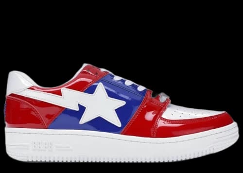 A Bathing Ape Bape Sta Low Tri-Color Red (2018)