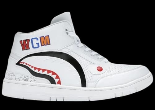 BAPE A Bathing Ape Cloud Sta Shark White