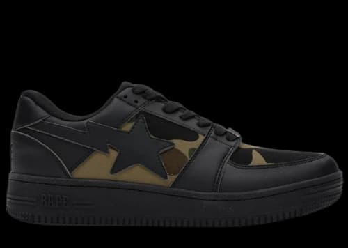 Bape 1st Camo Bape Sta Low Black