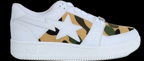 Bape 1st Camo Bape Sta Low White