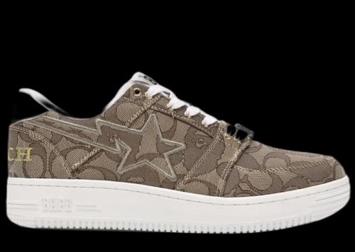 A Bathing Ape Bape Sta Low Coach Beige