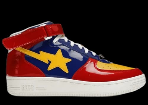 A Bathing Ape Bape Sta Mid Red Yellow Blue (2020)