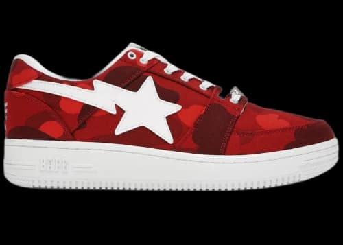 A Bathing Ape Bape Sta Low Camo Red