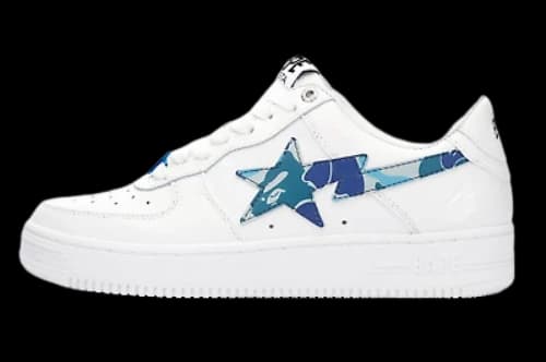 A Bathing Ape Bape Sta Low White ABC Camo Blue (2021)