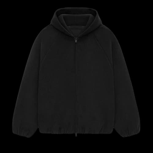 Fear of God Essentials Brushed Hooded Bomber Black