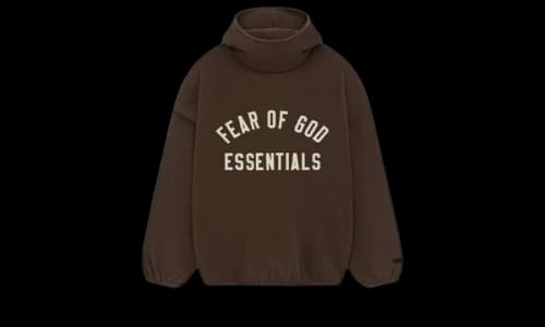 Fear of God Essentials Brushed Hoodie Brown