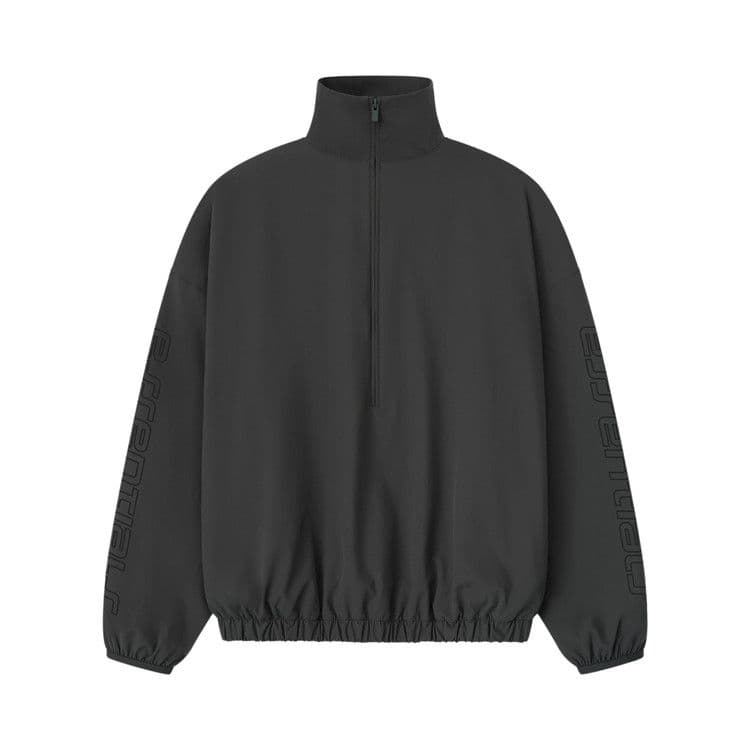 Fear of God Essentials Tech Nylon Half Zip Track Jacket Iron Grey