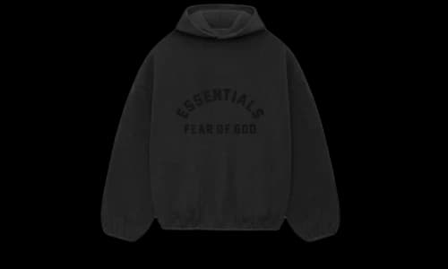 Fear of God Essentials Core Collection Nylon Fleece Hoodie Black/ Black