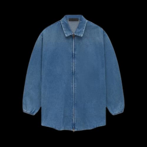 Fear of God Essentials Core Collection Denim Overshirt Medium Wash