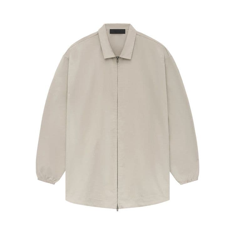 Fear of God Essentials Core Collection Cotton Twill Overshirt Mink