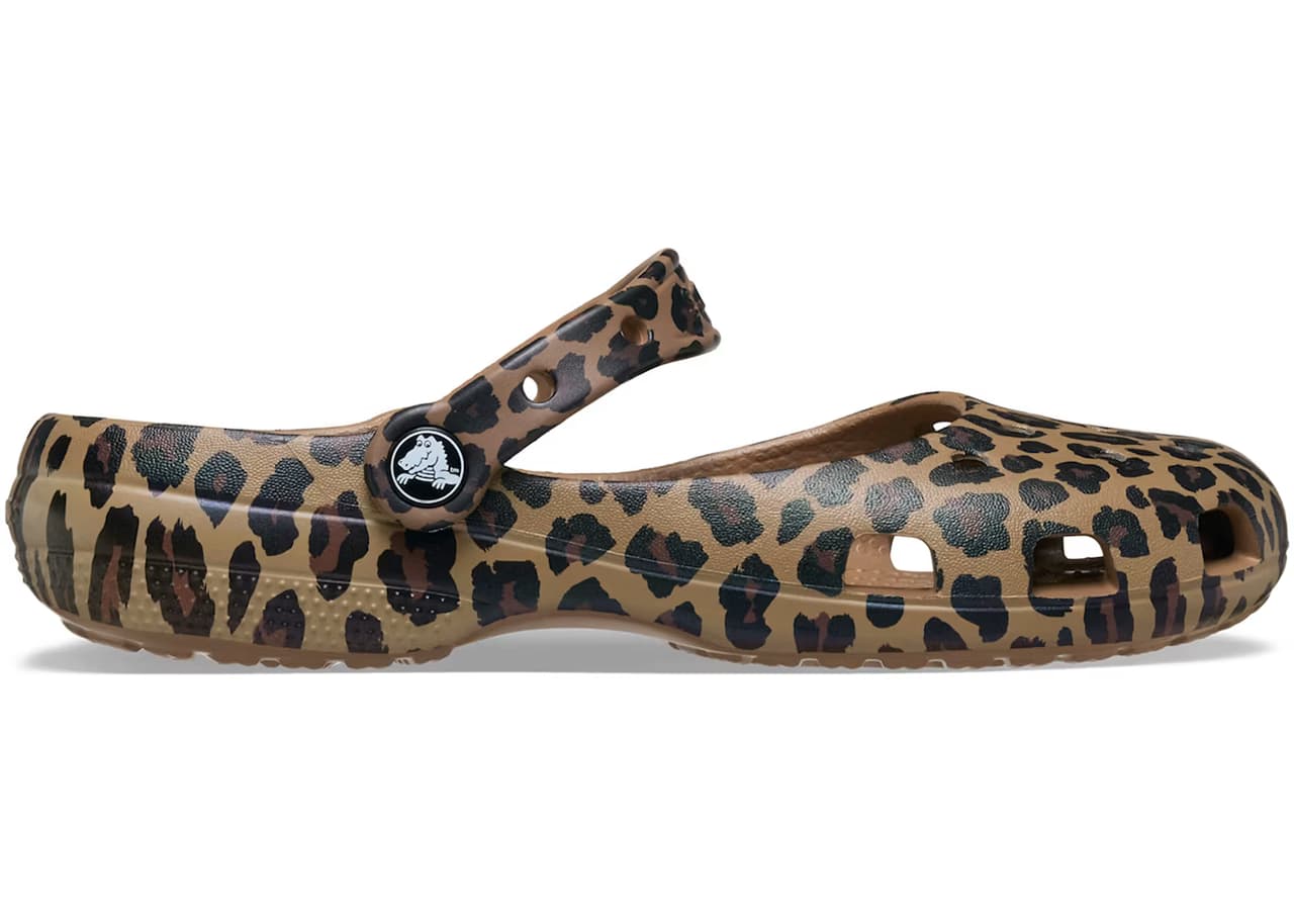 Crocs Classic Ballet Flat Animal Print Sepia Leopard (Women's)