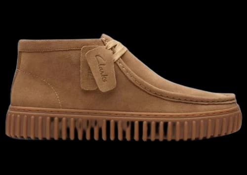 Clarks Torhill Hi Dark Sand Suede