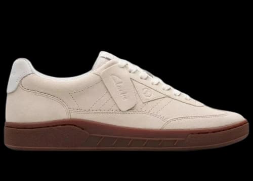 Clarks CraftRally Ace Off White Suede