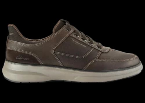 Clarks Mullan Easy Dark Brown Leather
