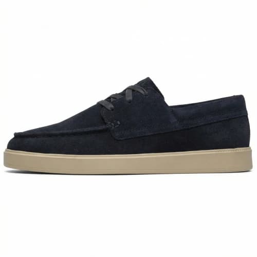 Clarks Lockford Boat Loafers 2cm Men's Dark Blue